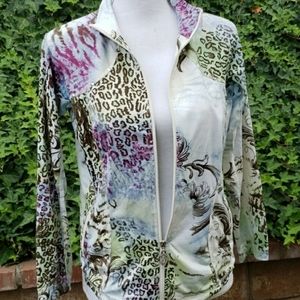 Christine Alexander zip up jacket M